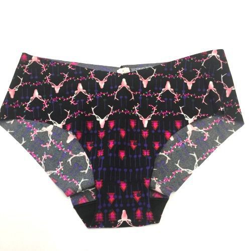 Quần lót nữ cotton không lằn may Victoria's secret đen nai hồng ( TH30245 )