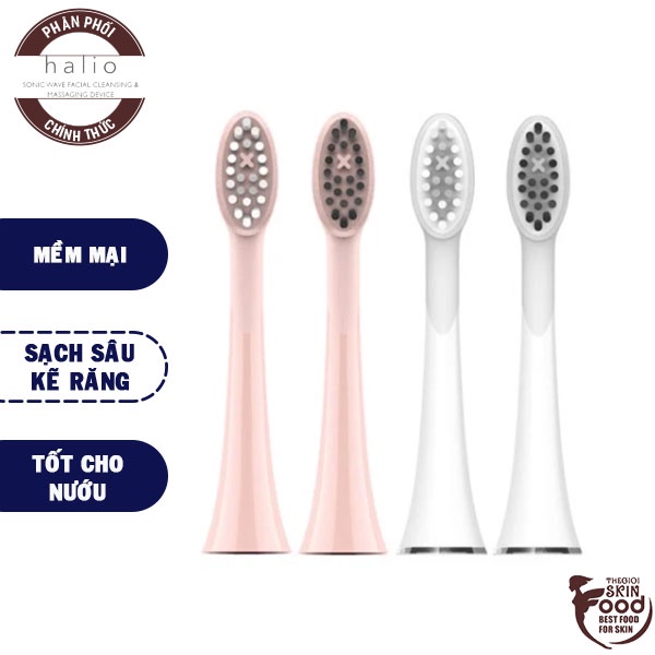 Set 2 Đầu Bàn Chải Điện Halio Sonic Whitening Electric Toothbrush Refill Head