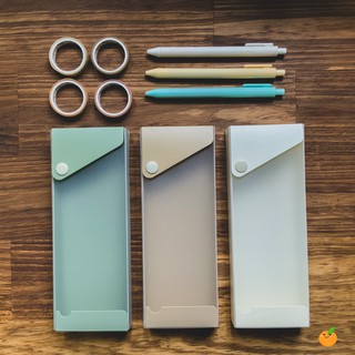 Hộp Bút Nhựa nhiều màu hình hộp dạng kéo (Ảnh thật shop tự chụp)