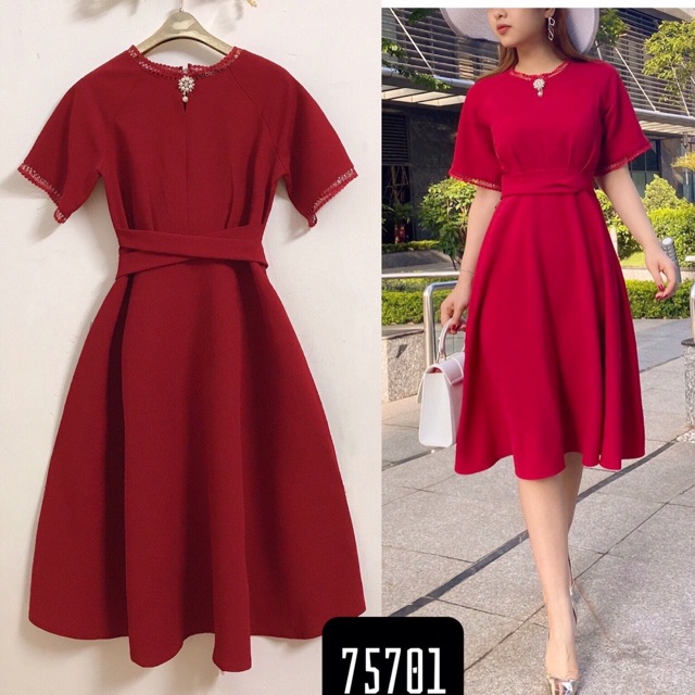 Đầm dự tiệc dạo phố đính đá size từ 38-71kg | BigBuy360 - bigbuy360.vn