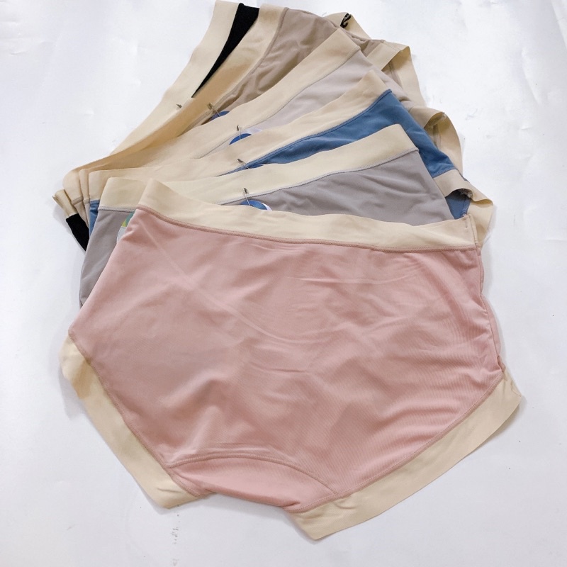 (Sét 5c) Quần lót nữ su lạnh viền su cắt, đáy kháng khuẩn, phom 40-60kg. SUMO-6833