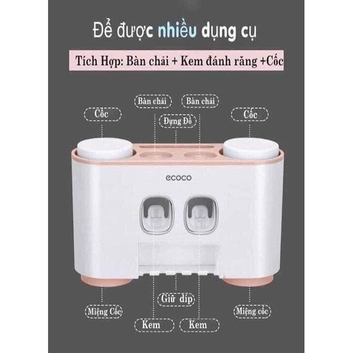 SIÊU RẺ - HỘP NHẢ KEM ĐÁNH RĂNG TỰ ĐỘNG ECOCO