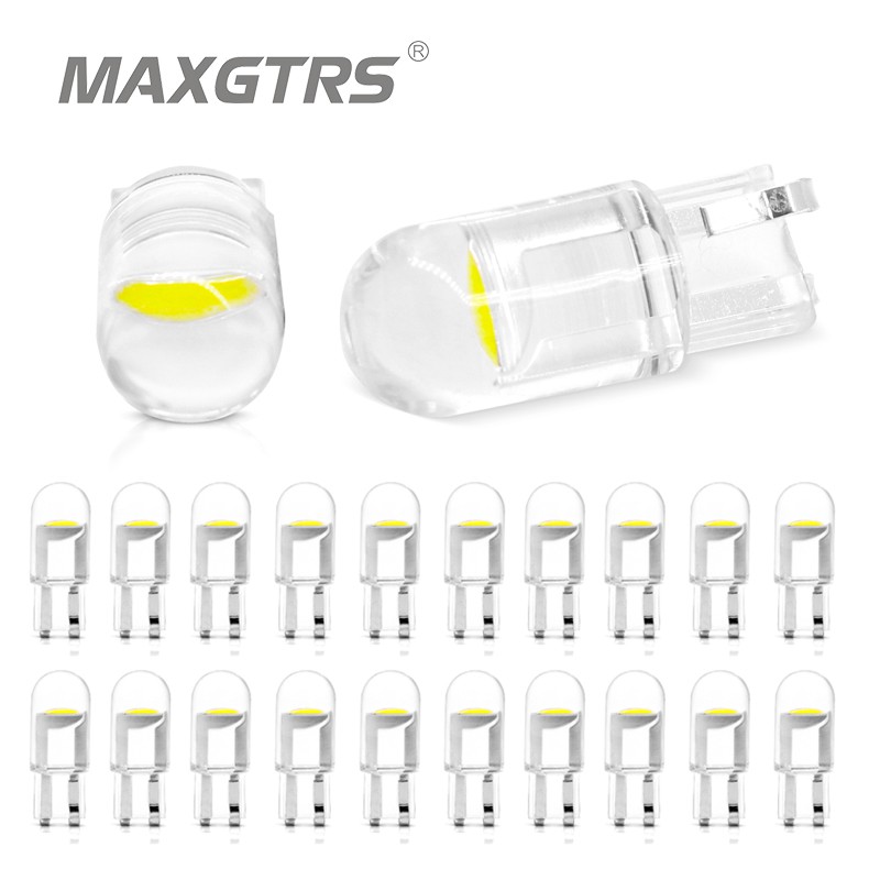 Bóng Đèn Led MAXGTRS Cob T10 194 W5W 168 Dc 12v Siêu Sáng Cho Xe Hơi