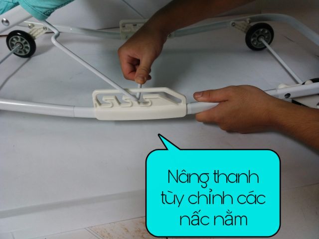 Ghế ăn bột,nôi bập bênh Seebaby R1 (Hàng Chính hãng)