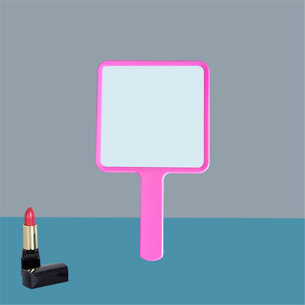 Gương Trang Điểm Cầm Tay Mini Hình Vuông Bằng Nhựa