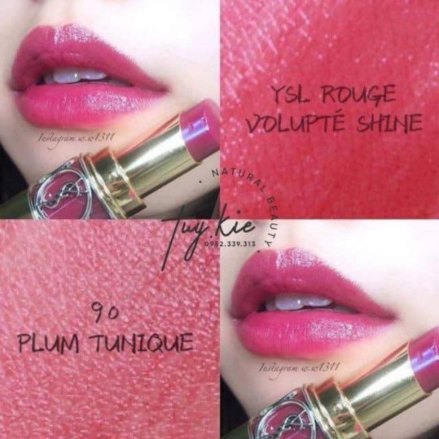 [ hàng sẵn ] son Y.s.l shine 90: son dưỡng lì màu hồng berry siêu xinhhh | BigBuy360 - bigbuy360.vn