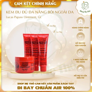 Kem đu đủ đa năng bôi ngoài da Lucas Papaw Ointment, Úc giúp mờ sẹo, chàm, nẻ, hăm tã