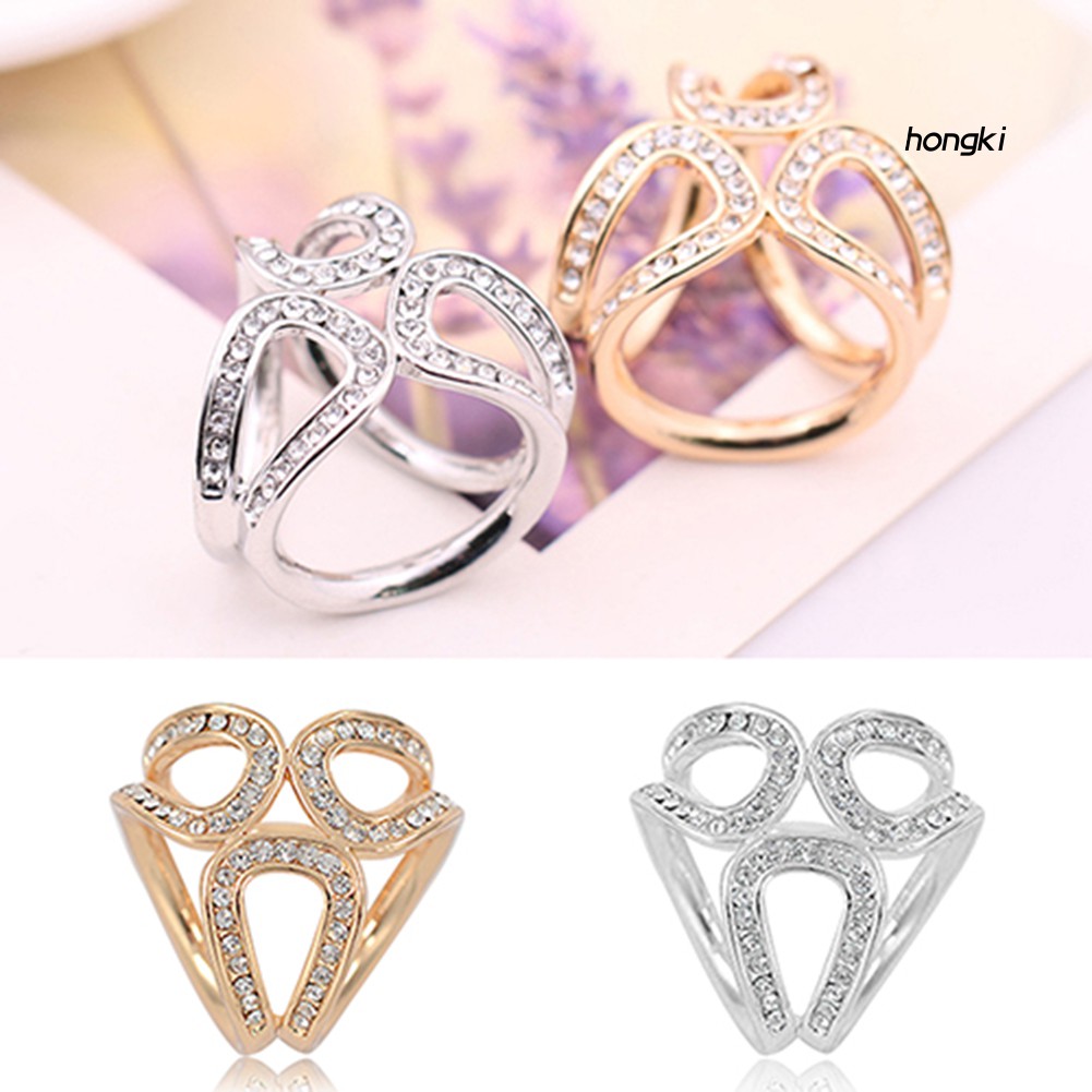 Khuy Cố Định Khăn Choàng Đính Đá Lấp Lánh Thời Trang Cho Nữ