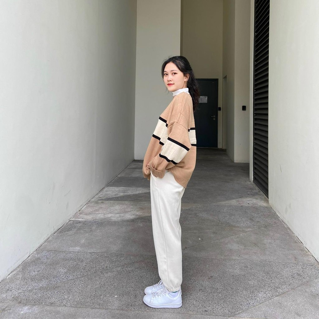 2101063 Quần bo gấu nhung tăm chất nỉ tăm dày dặn ấm áp - quần nỉ nữ ulzzang nhiều màu freesize