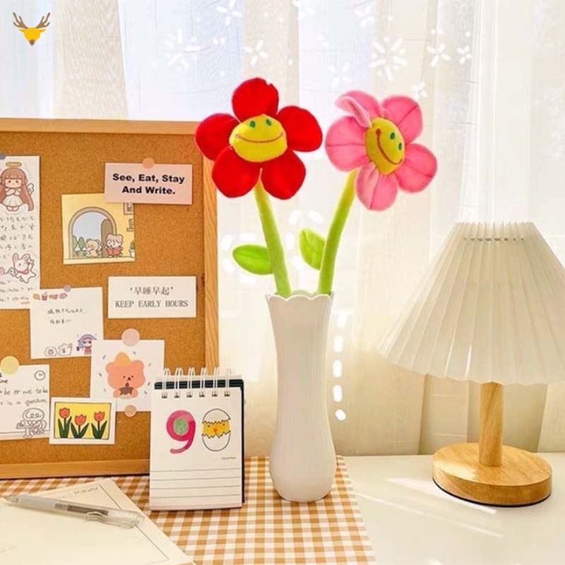 Hoa Hướng Dương Giả Bằng Vải Nhồi Bông Dễ Thương Để Bàn Trang Trí
