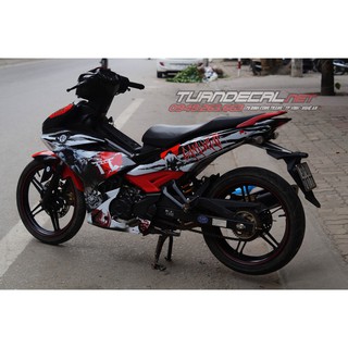 Tem Trùm Exciter 150 Samurai Đỏ Đen Đẹp