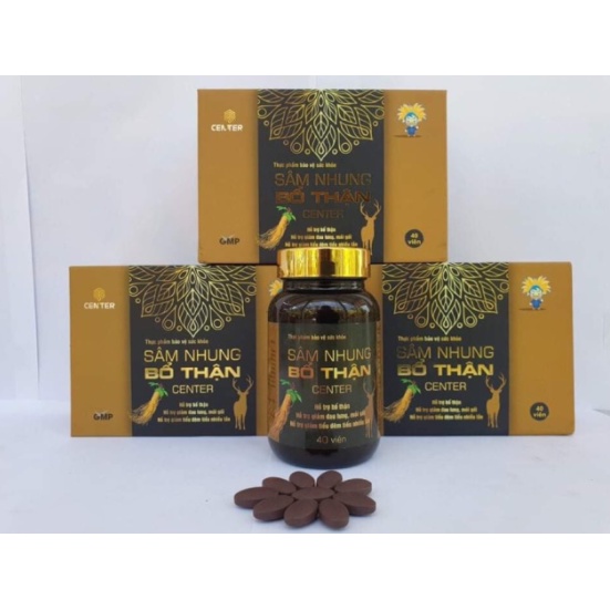 Sâm nhung bổ thận CENTER, bổ thận tráng dương,tăng cường sinh lý nam (chai 40 viên)