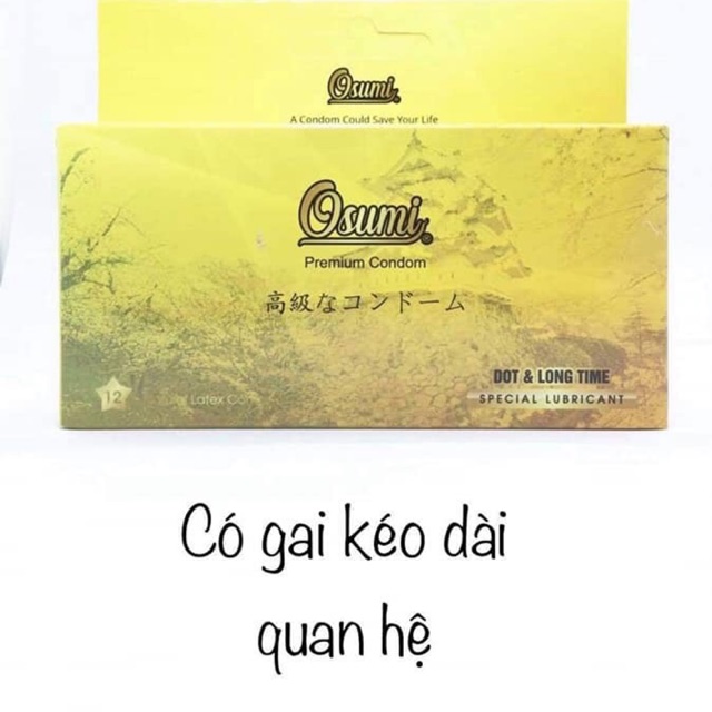 Bao cao su Osumi Nhật, gai, kéo dài thời gian