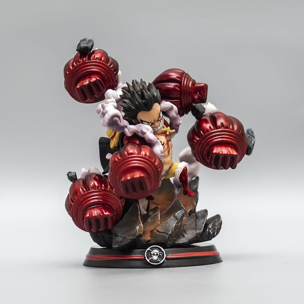 Mô hình One Piece Luffy Gear 4 Multi Punch LF11 cao 15cm, mô hình One Piece Figure Luffy băng Mũ Rơm Haki Shop