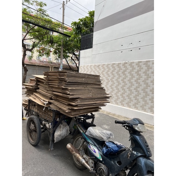 Thùng Carton Cũ 50*43*30cm và 40*34*34cm Dùng Đóng Hàng Chuyển Nhà