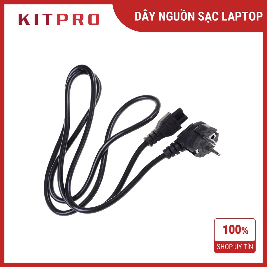 Dây nguồn cấp điện cho cục sạc laptop Dây sạc laptop 2 chấu 3 chấu 3 lỗ tròn loại tốt