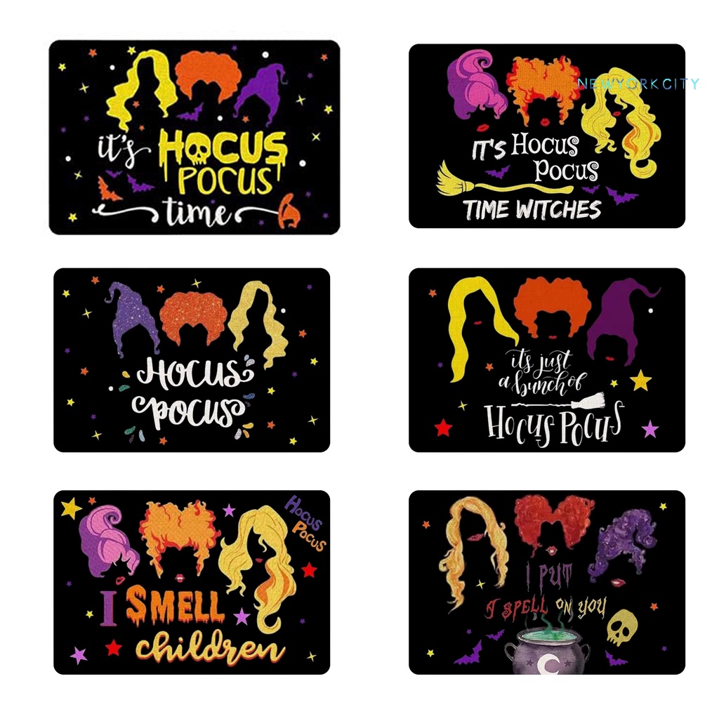 Thảm Chùi Chân Chống Trượt In Họa Tiết Halloween Bảo Vệ Cho Bé