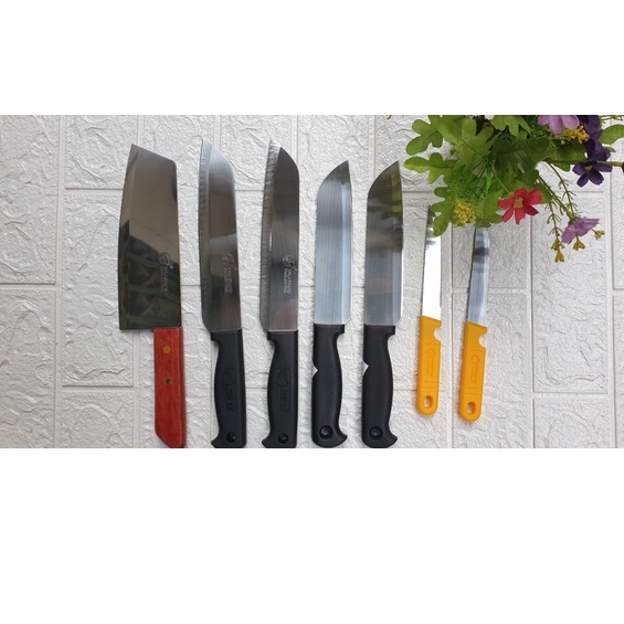 Dao thái bản to, inox dày dặn cán gỗ Kt: 30x6cm (ảnh thật)