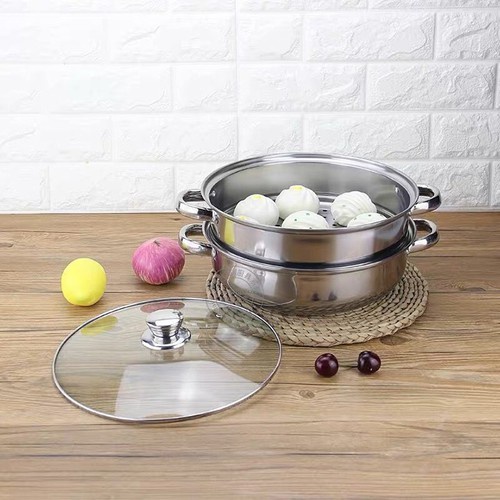 Nồi hấp 2 tầng đa năng 28cm ( sử dụng bếp từ và bếp ga)