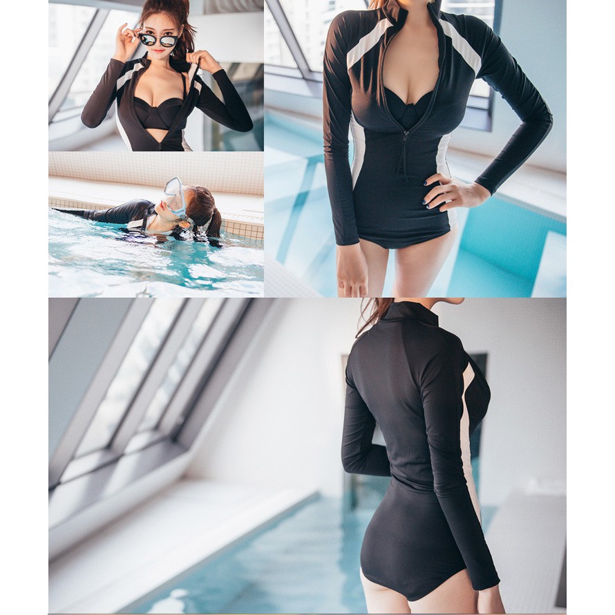 Bikini liền thân dài tay
