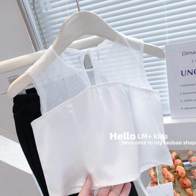 Sét nơ quần ống loe cho bé