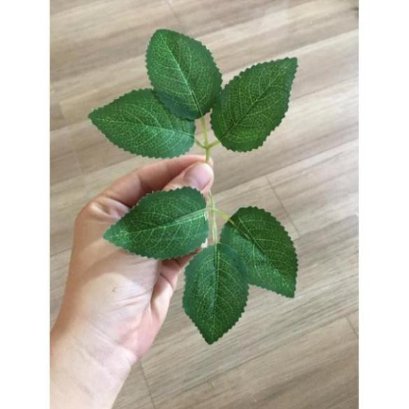 Hoa giả- Combo 100g lá hồng in vân đẹp