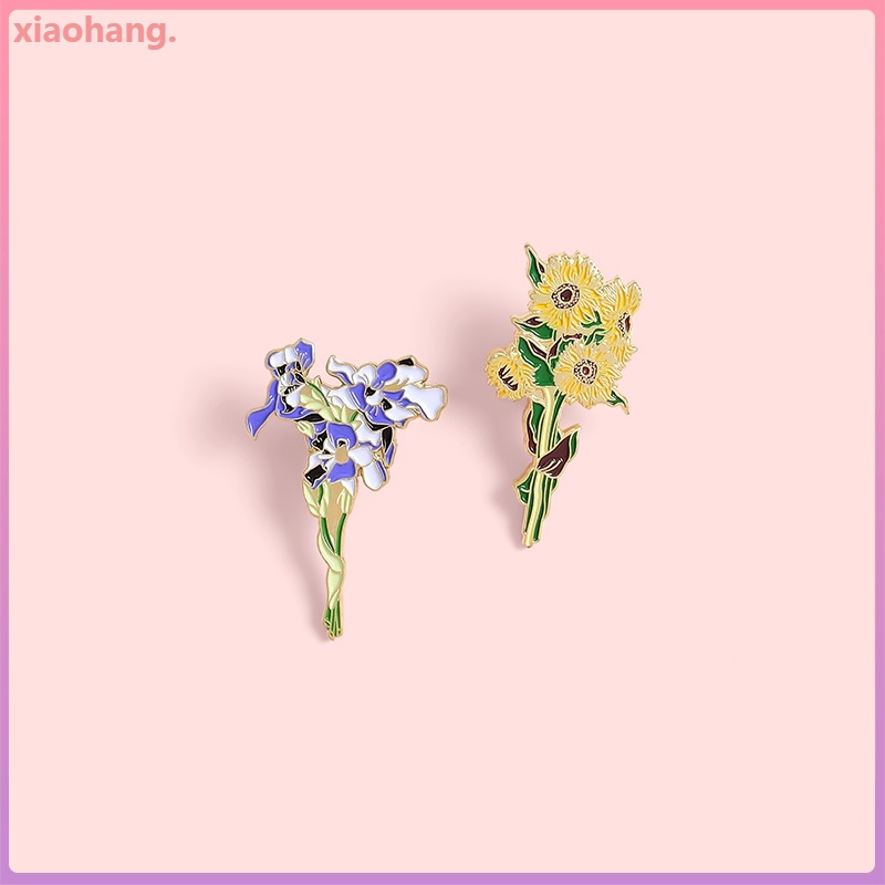 Ghim cài áo hình bó hoa hướng dương/ kiểu dáng tùy chọn xinh xắn