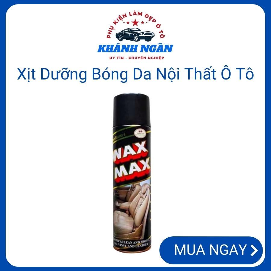 Xịt dưỡng đánh bóng nội thất ô tô công nghệ Nano Wax max làm mềm ghế da sofa phục hồi nhựa nhám phụ kiện ô tô khánh ngân