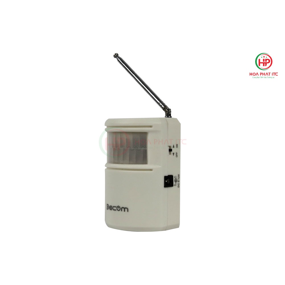 Chuông báo khách Tiếng Việt Decom DC1106-2TV không dây 16 kiểu chuông