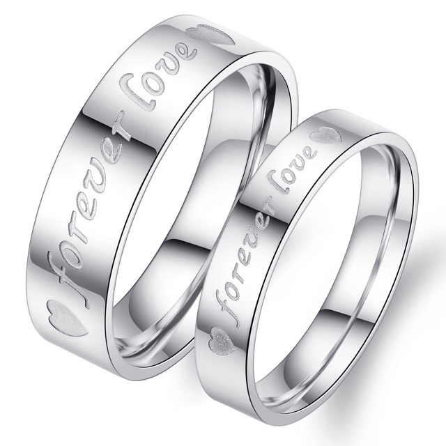 Nhẫn inox forever love
