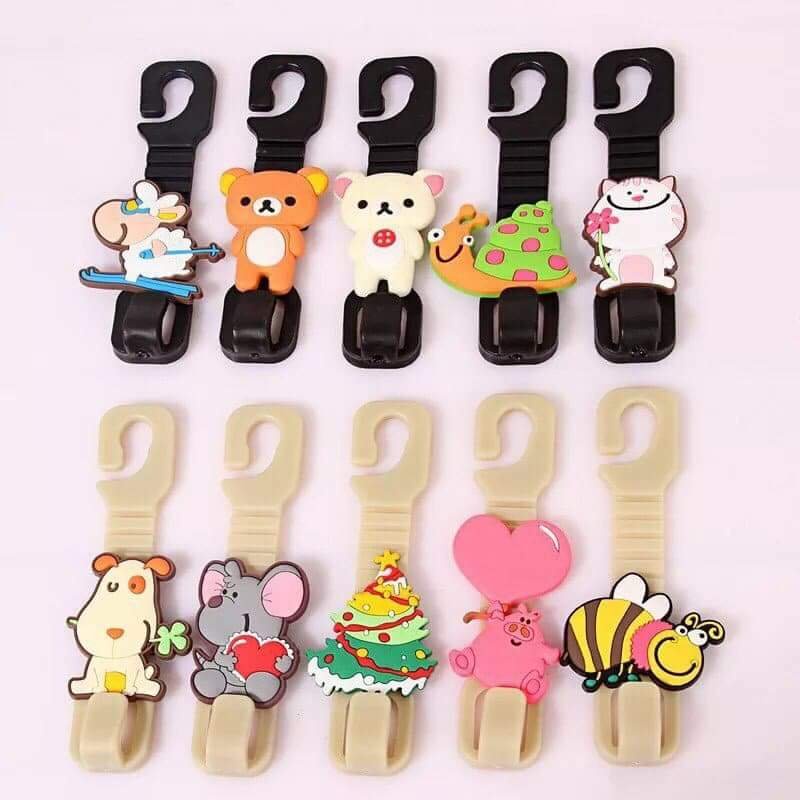 Phụ kiện ô tô - Set 2 Móc Treo Đồ Giá Rẻ Gắn Sau Ghế Ô Tô Xe Hơi Tiện Lợi