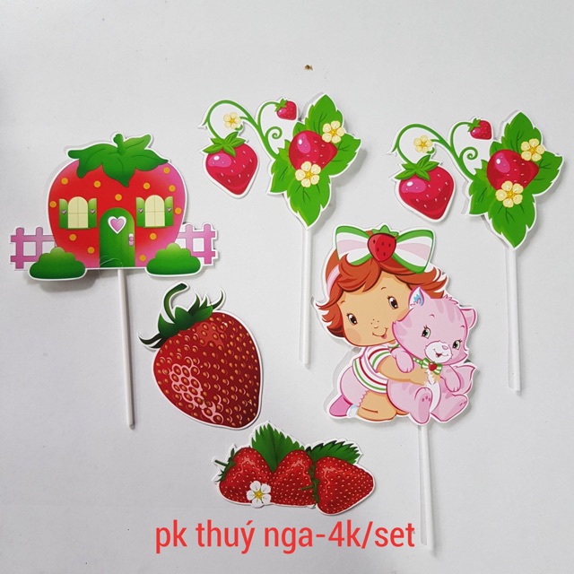 10 set cắm em bé dâu tây-Q3074