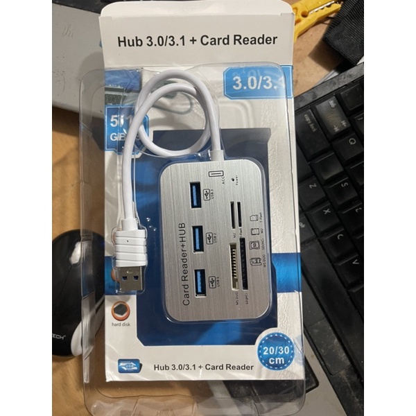 Bộ Chia Cổng Usb 3.0 Kiêm Đầu Đọc Thẻ Đa Năng Hub Usb + Card Reader All In One hàng xịn giá rẻ.