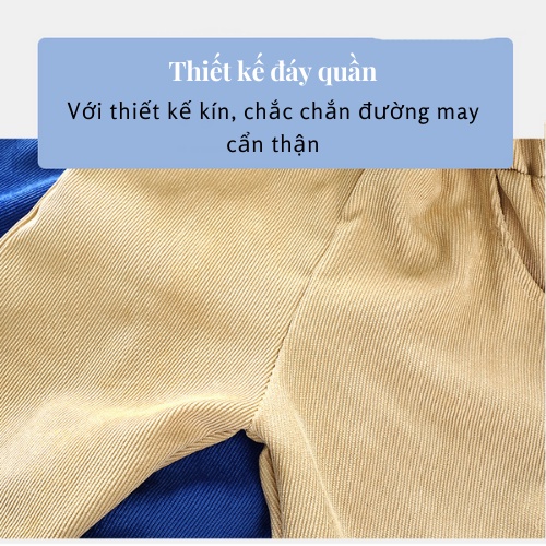 Quần dài trẻ em chất vải nhung gân cao cấp mềm mịn thoải mái khi mặc lâu size từ 9kg đến 40kg