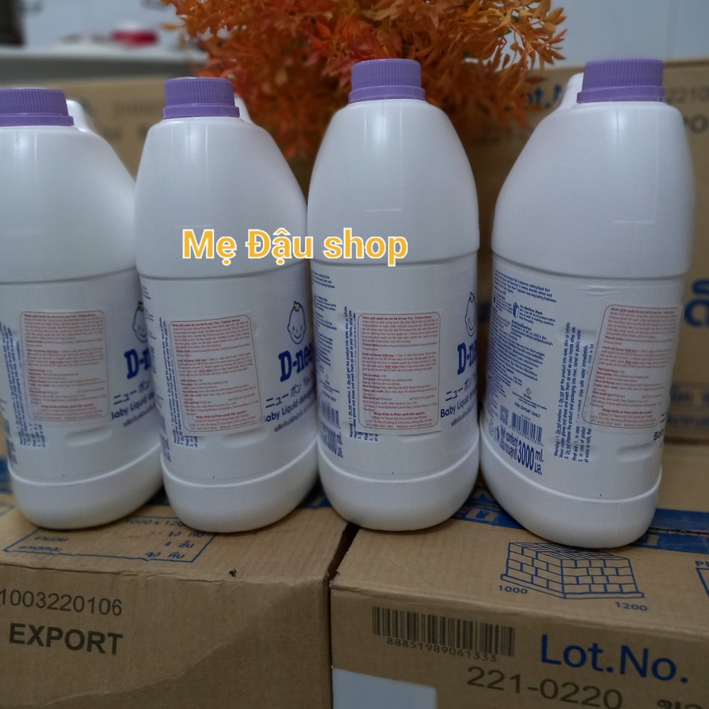 Nước Giặt Dnee Thái Lan can 3000ml - Nước Giặt Xả ( GIÁ RẺ NHẤT SHOPPE HÀNG THẬT NỘI ĐỊA THÁI LAN )