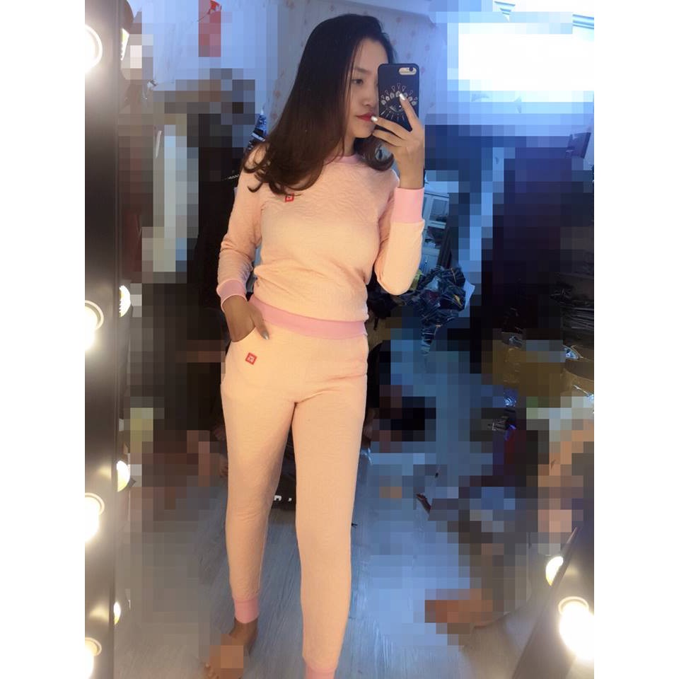Bộ nỉ trần bông cho bạn gái