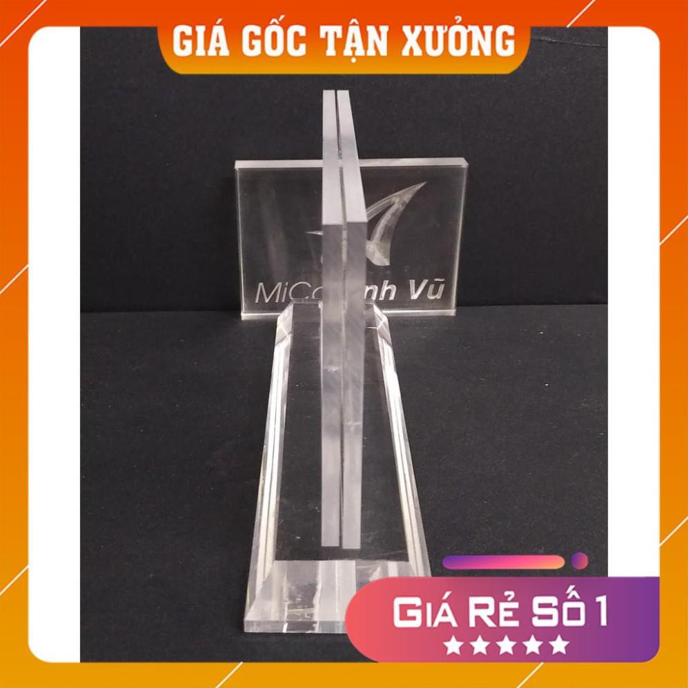 [Giá Gốc Tận Xưởng] Kệ chức danh biển tên mica để bàn 24x12cm