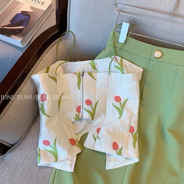 Set Đầm Hoa tulip Hai Món Dáng Ôm Thời Trang Mùa Hè Mới Chất Lượng Cao Cho Nữ