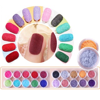Set 12 Màu Bột Nhung Phủ Nail