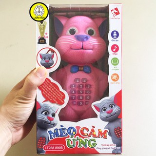 Đồ Chơi Mèo 3D Thông Minh Biết Nói, Biết Hát,Nhại Giọng, Nhại Tiếng Long Thủy