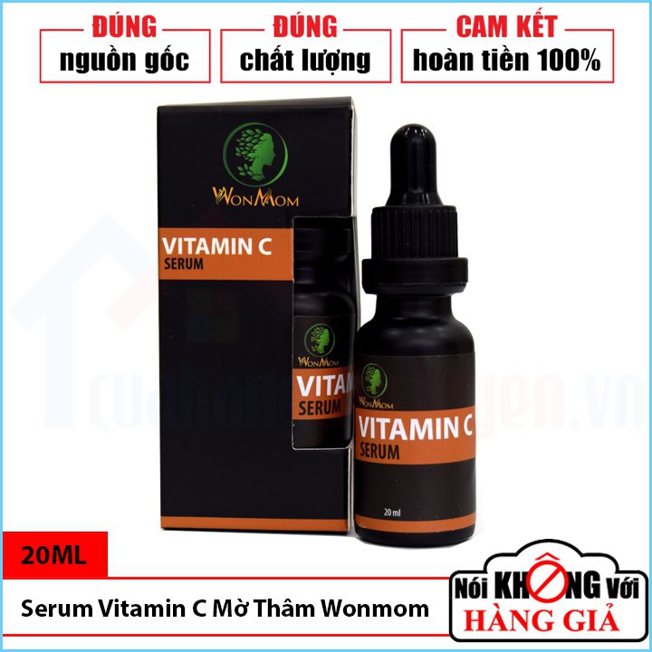 Chăm Sóc Da Mẹ Bầu Serum Vitamin C Sáng Da Mờ Thâm 20ml | Dưỡng Trắng | Mờ Thâm Mụn - Wonmom