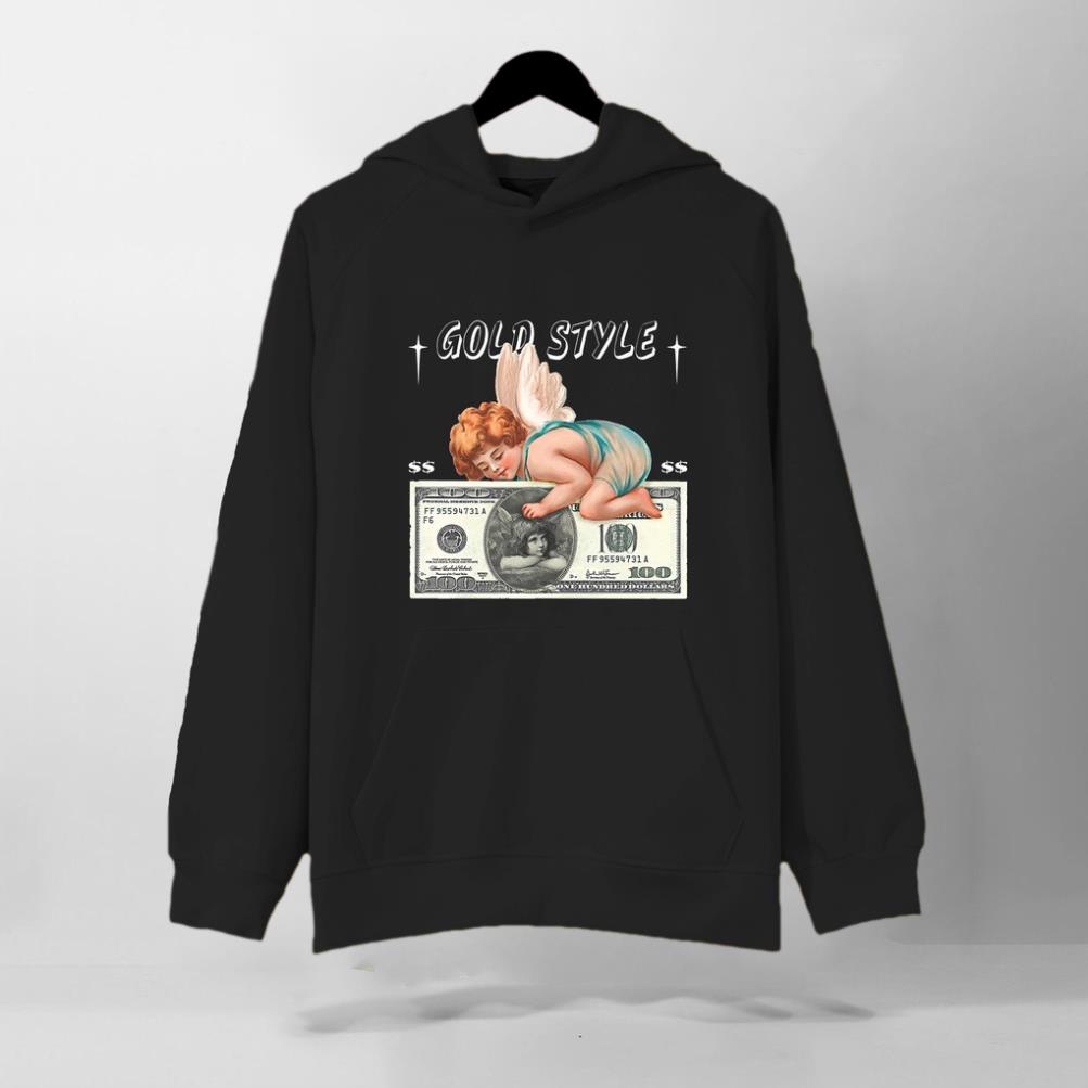 Áo HOODIE Nỉ Bông Cao Cấp, Be Đen Trắng, Form RỘNG Chuẩn Xu Hướng, Unisex Nam Nữ - KKIM Style