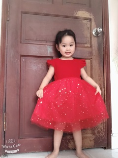 Váy công chúa lấp lánh cho bé gái