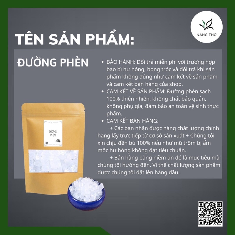 ĐƯỜNG PHÈN KIM CƯƠNG CHƯNG YẾN Tinh Luyện Hạt Nhỏ Trắng Loại Cao Cấp