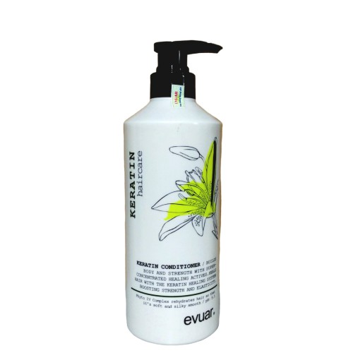 Bộ Dầu Gội Xả Evuar keratin Mêm mượt giảm rụng mọc tóc 758ml