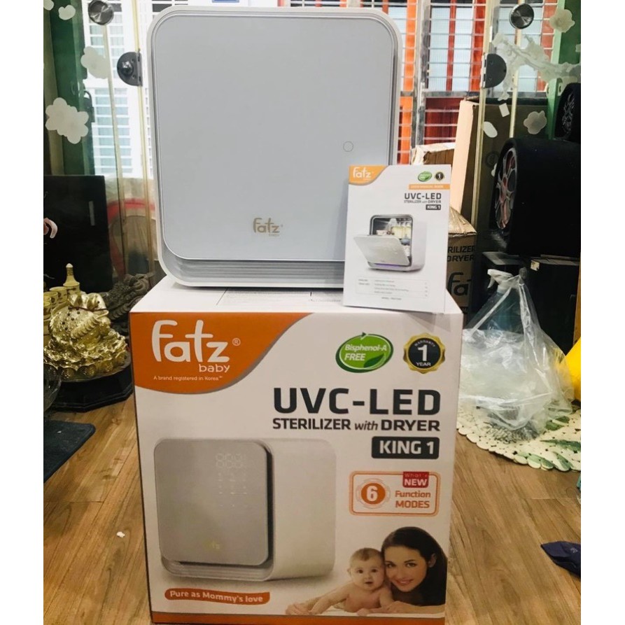 (6 Đèn UVC Led) MÁY TIỆT TRÙNG SẤY KHÔ UV UVC LED FATZBABY FATZ - KING 1 - FB4722BT (CÔNG NGHỆ HÀN QUỐC)