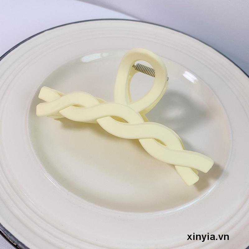 Kẹp tóc kiểu xoắn phong cách vintage hàn quốc nhiều màu