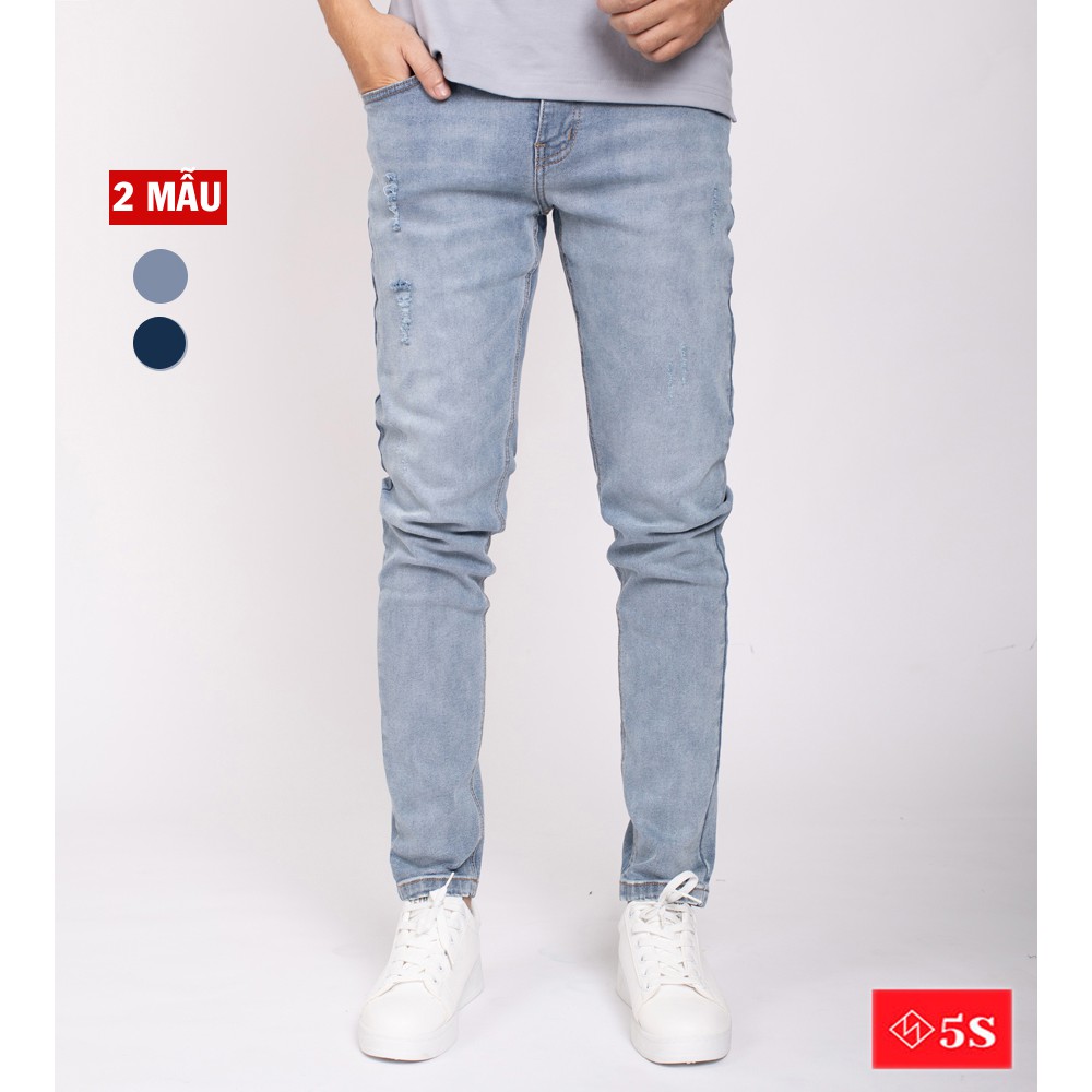Quần Jean Nam 5S Màu Xám (3 mẫu), Phom Trẻ Trung, Ôm Vừa, Có Giãn Thoải Mái