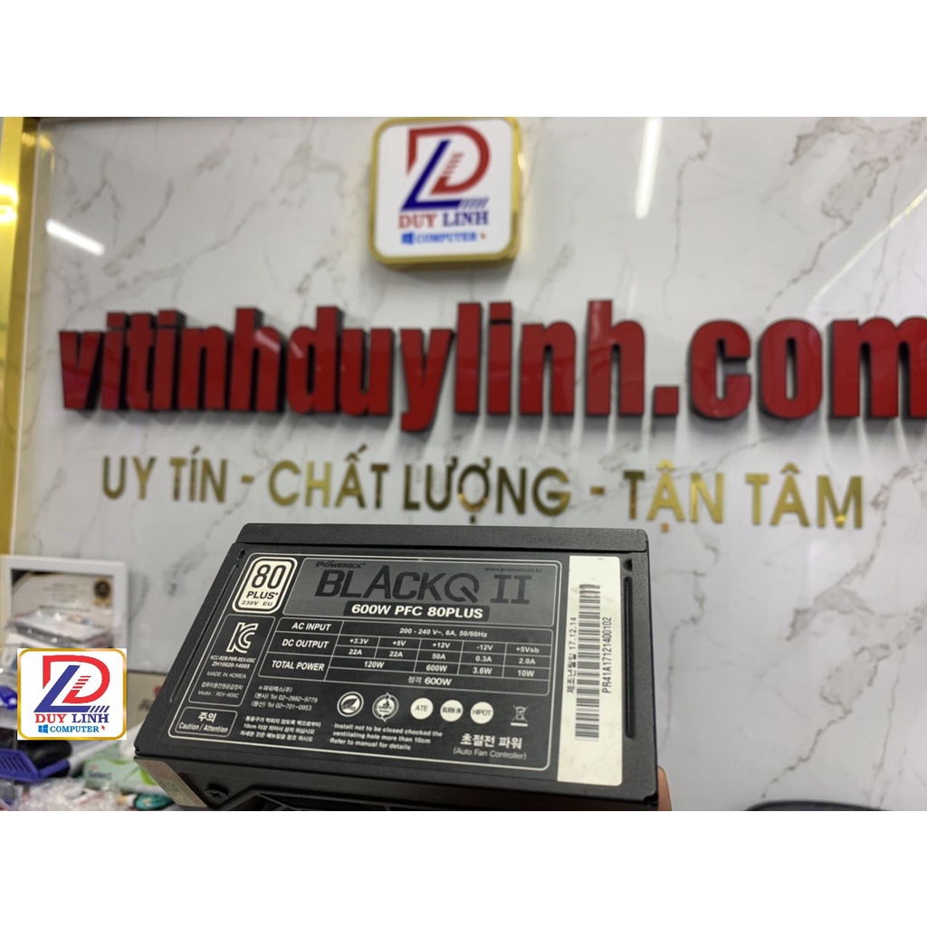 Nguồn công sức thực 500W,550W,600W ANDYSON và các loại dây dài CÓ 6 Pin 8 Pin cho vga VGA tặng kèm dây nguồn