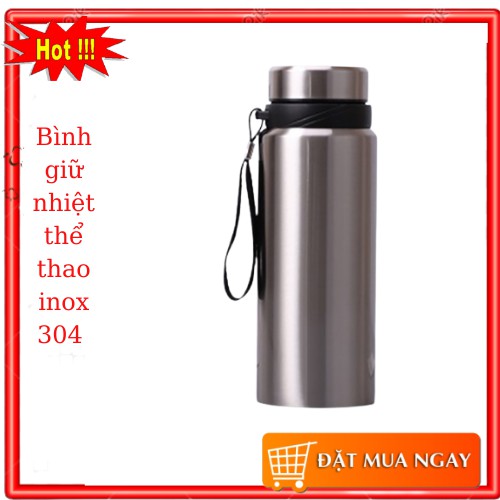 Bình giữ nhiệt thể thao inox 304 cao cấp Huxuan 1000ml